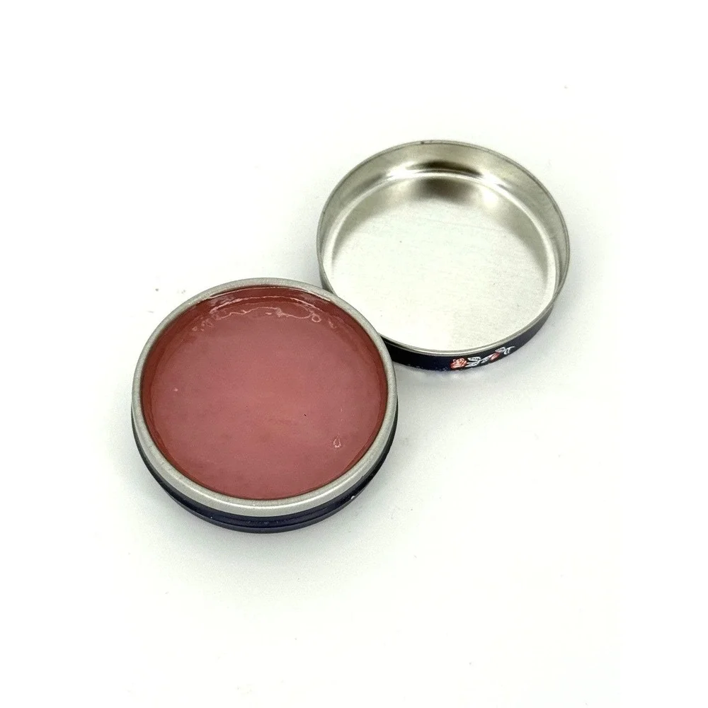 Vintage Y2K Smith's‎ Rosebud Salve Tin 0.8 oz Lip Balm Open Container USA